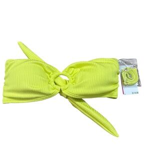 Vince Camuto Limoncello Ring Bandeau Bikini Top Removable Strap Medium‎ NWT